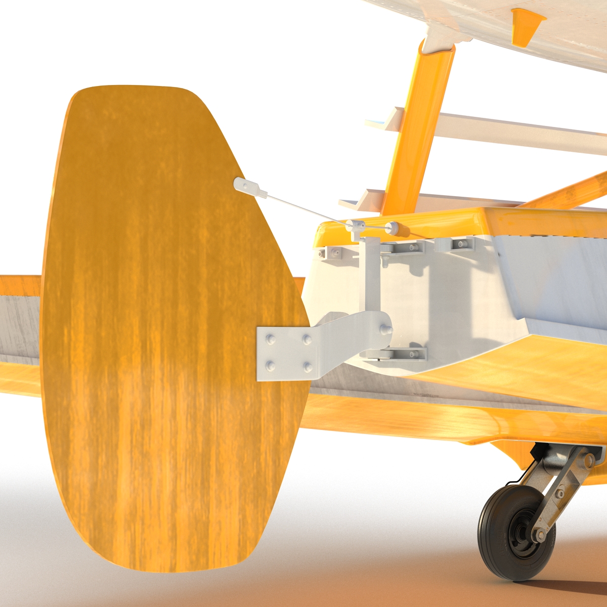 3D model Cessna 182 Skylane on Floats Yellow