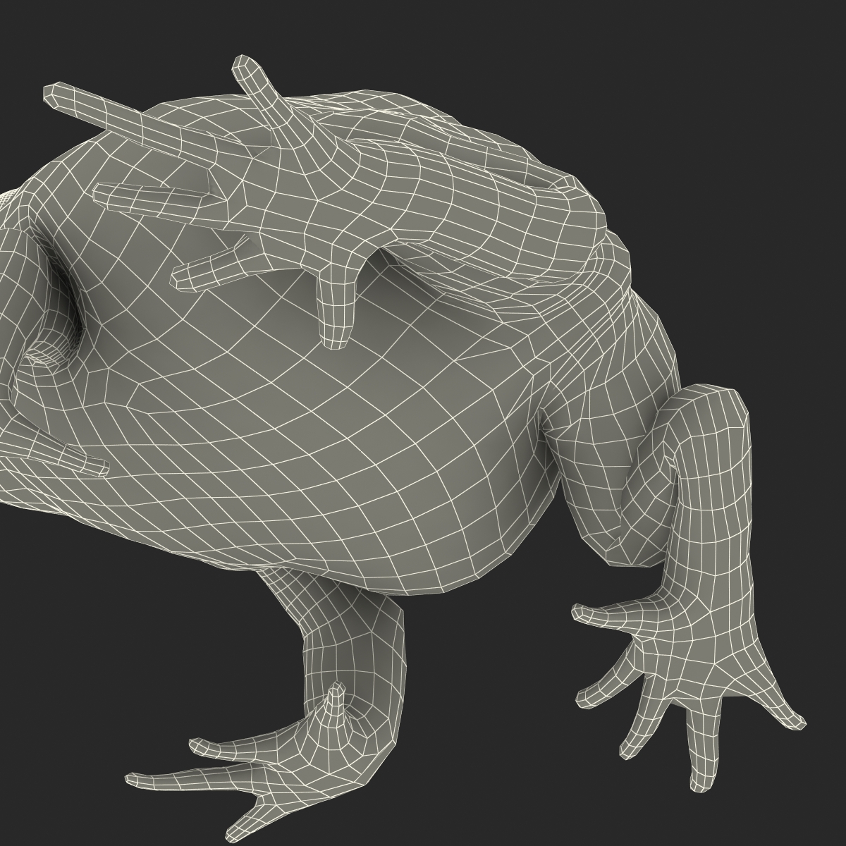 3D Pacman Frog Rigged model