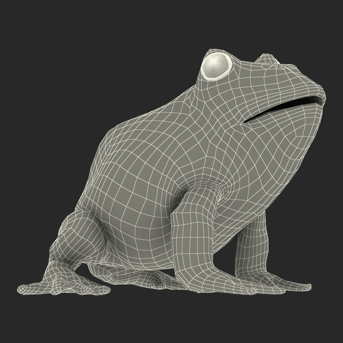 3D Pacman Frog Pose 3 model