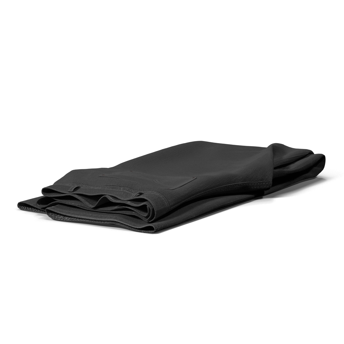 3D Folded Jeans Black model