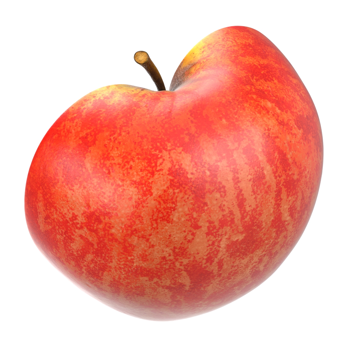 Half of Red Apple 3D