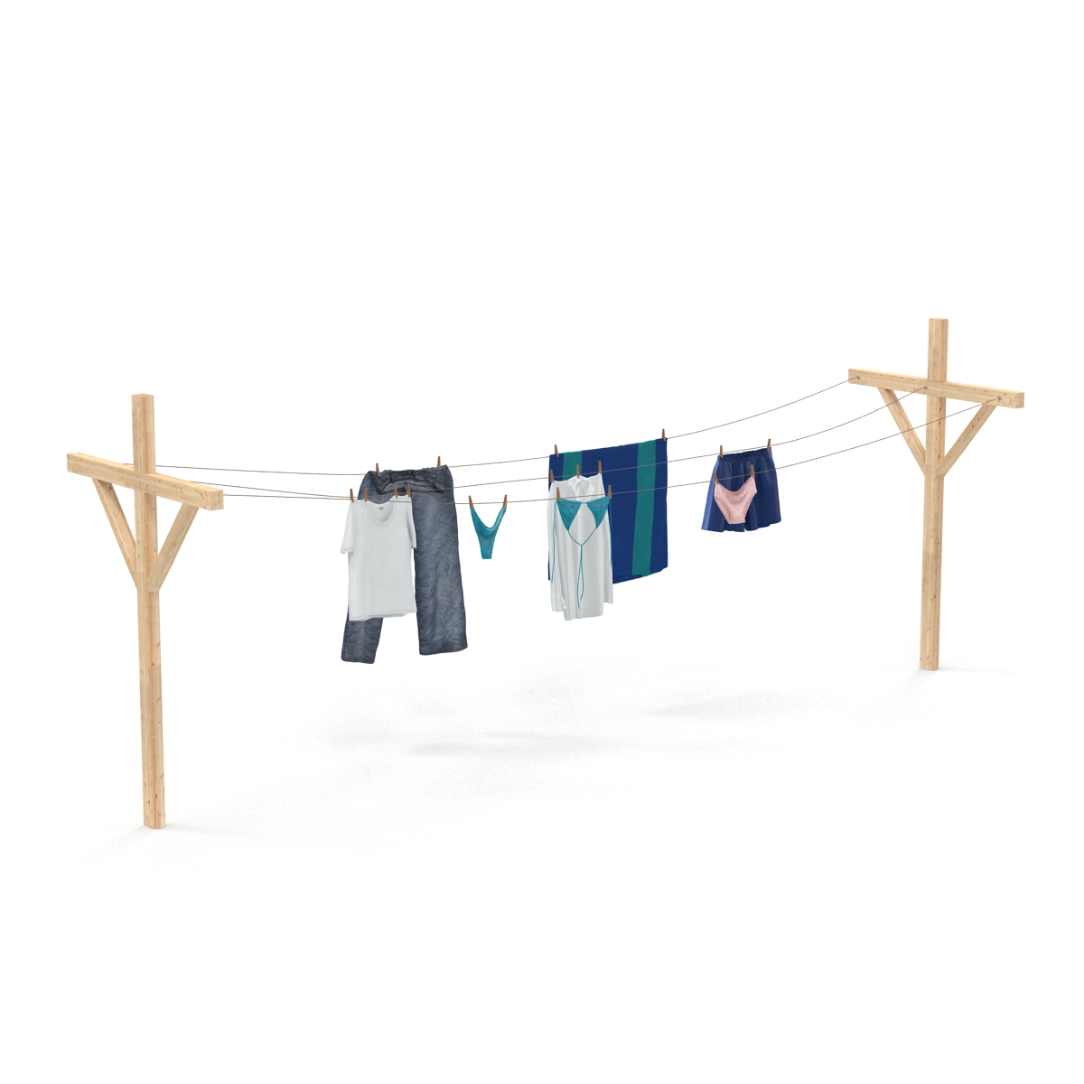 Clothes Line 3D