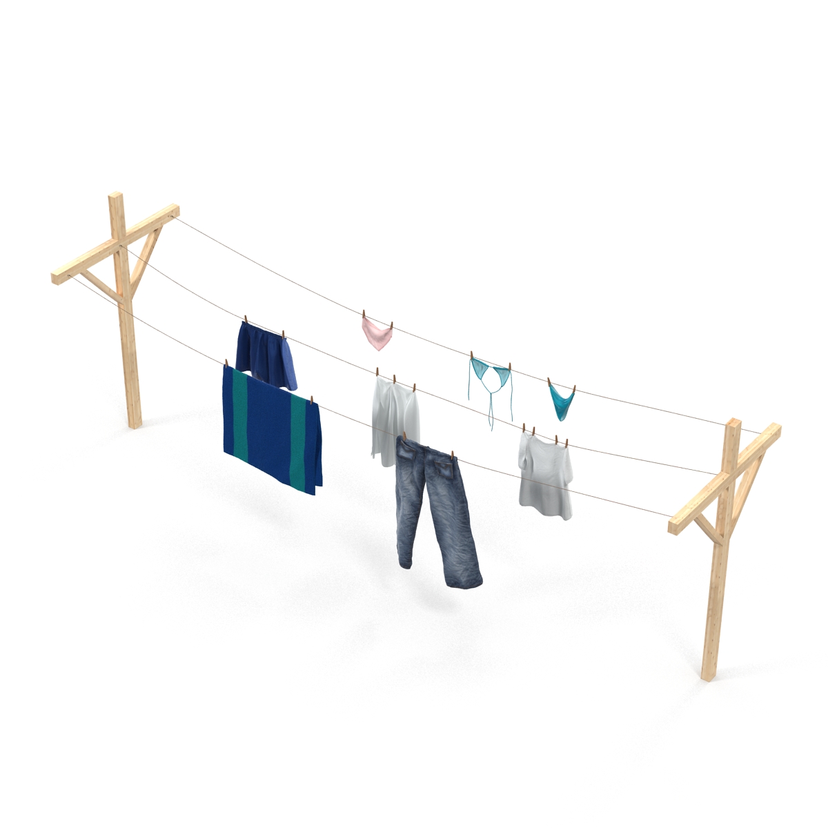 Clothes Line 3D