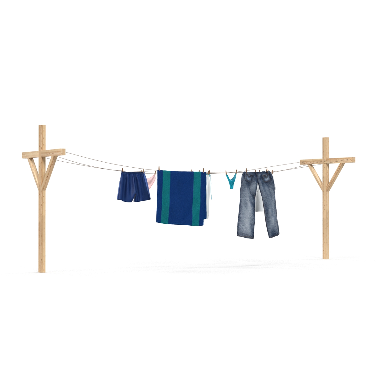 Clothes Line 3D