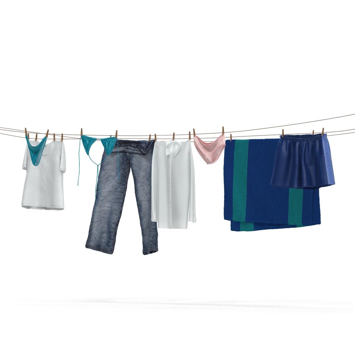 Clothes Line 3D