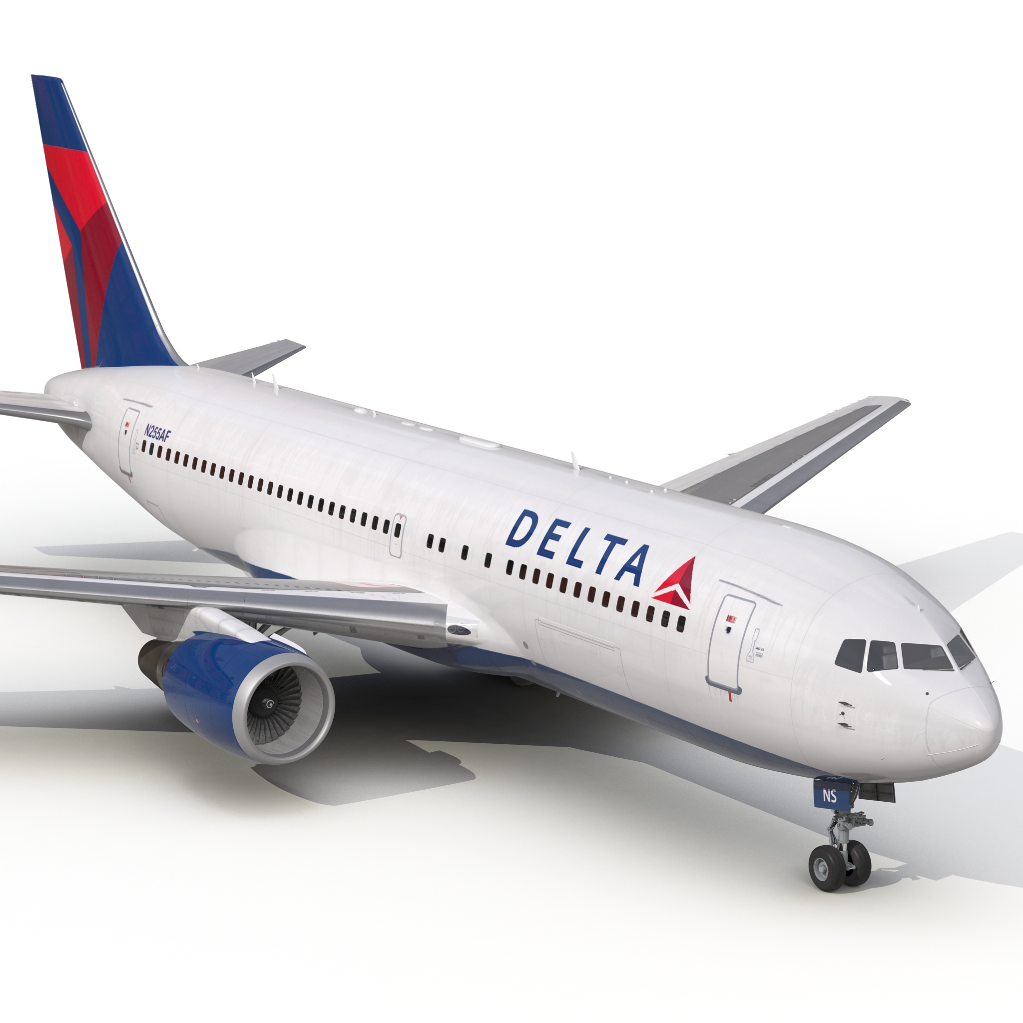 3D model Boeing 767-200 Delta Air Lines