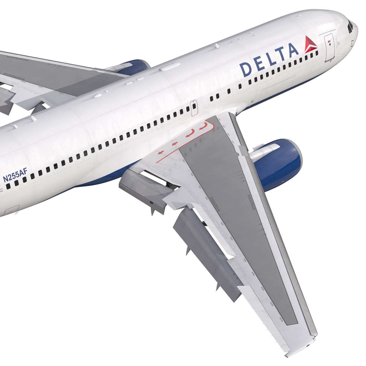 3D model Boeing 767-200 Delta Air Lines