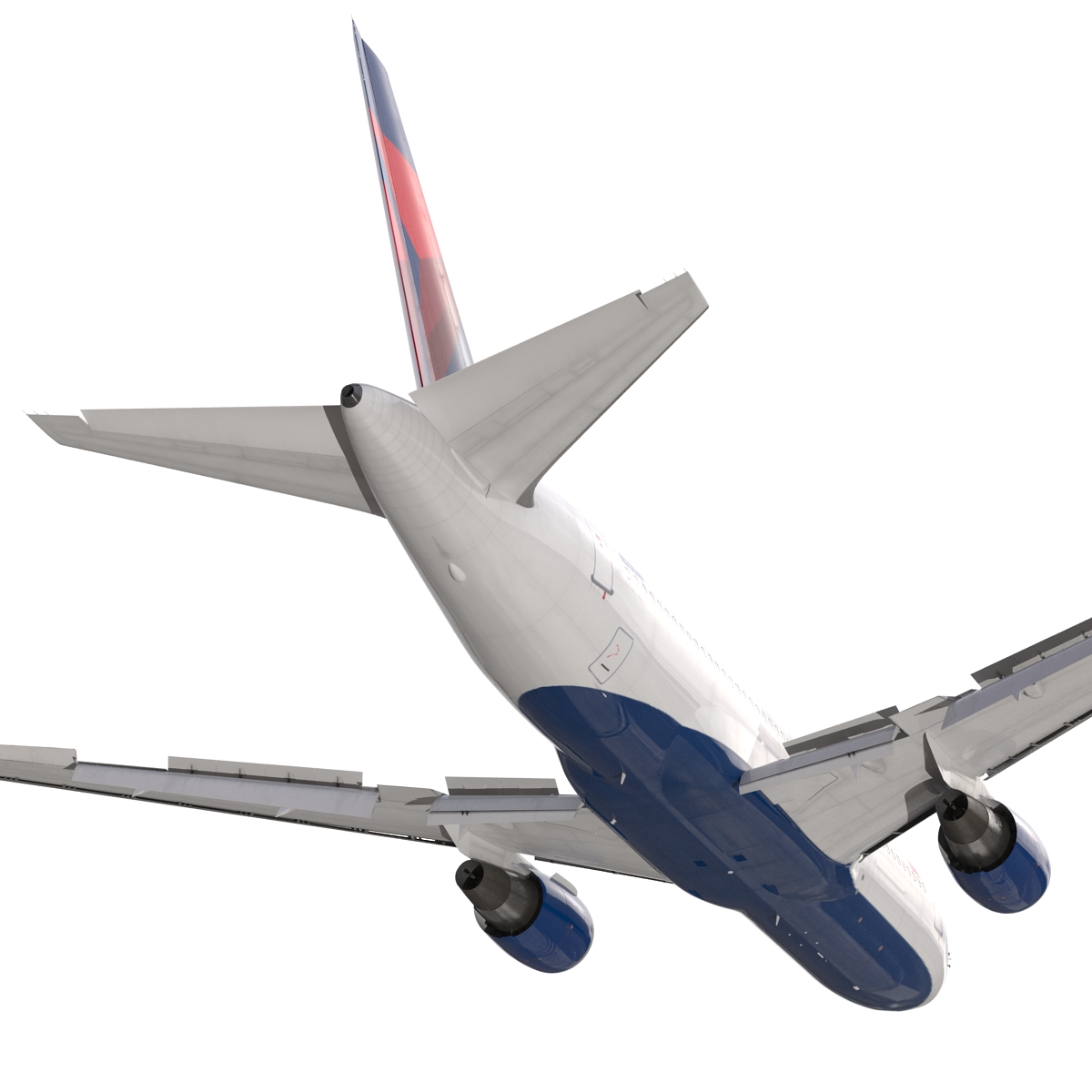 3D model Boeing 767-200 Delta Air Lines