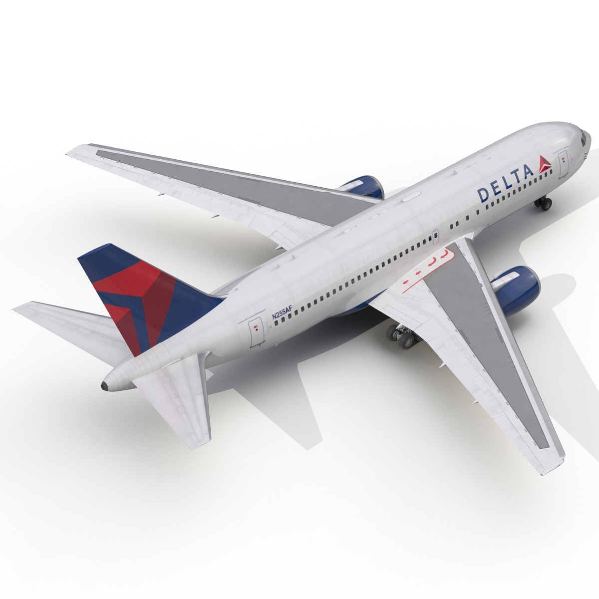 3D model Boeing 767-200 Delta Air Lines