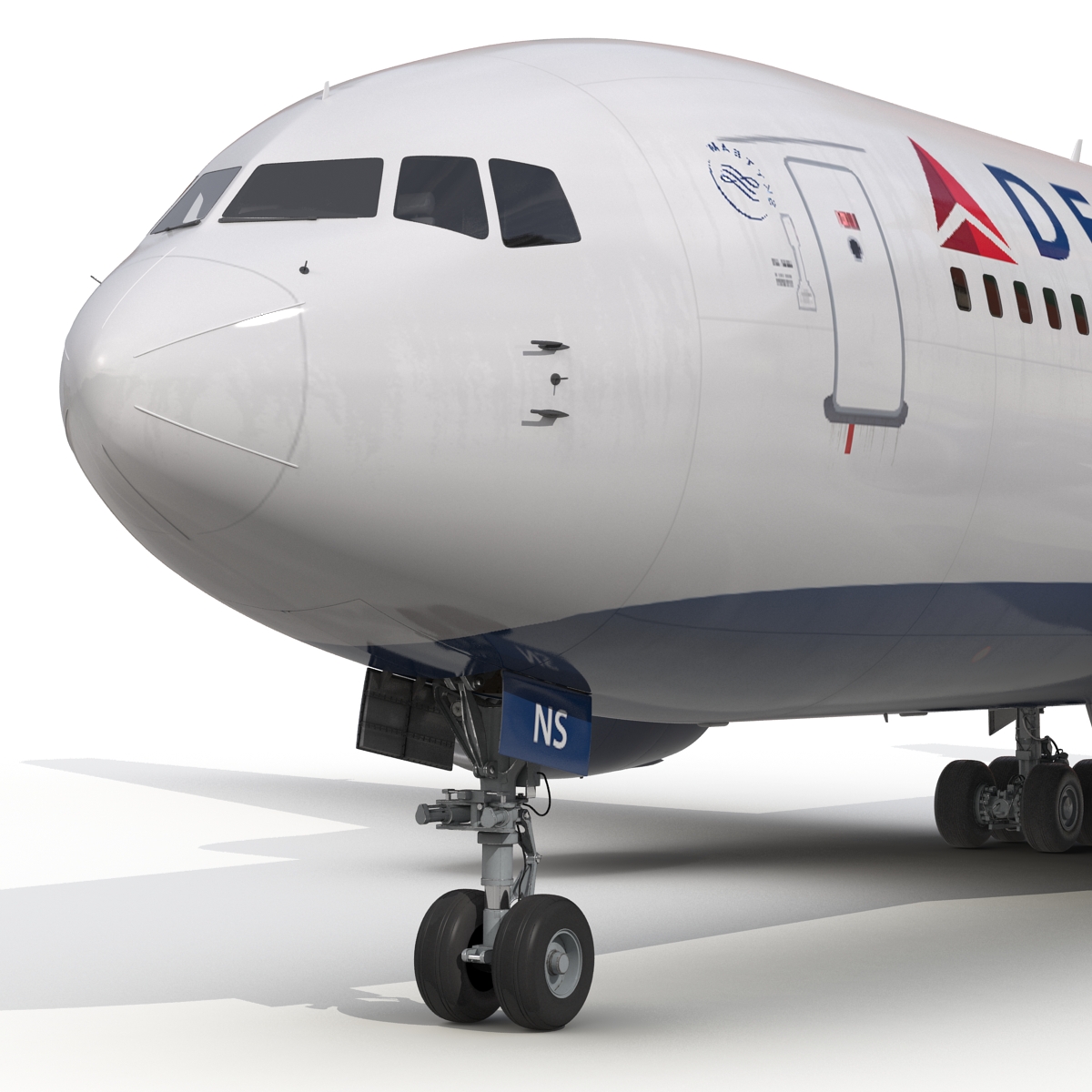 3D model Boeing 767-200 Delta Air Lines