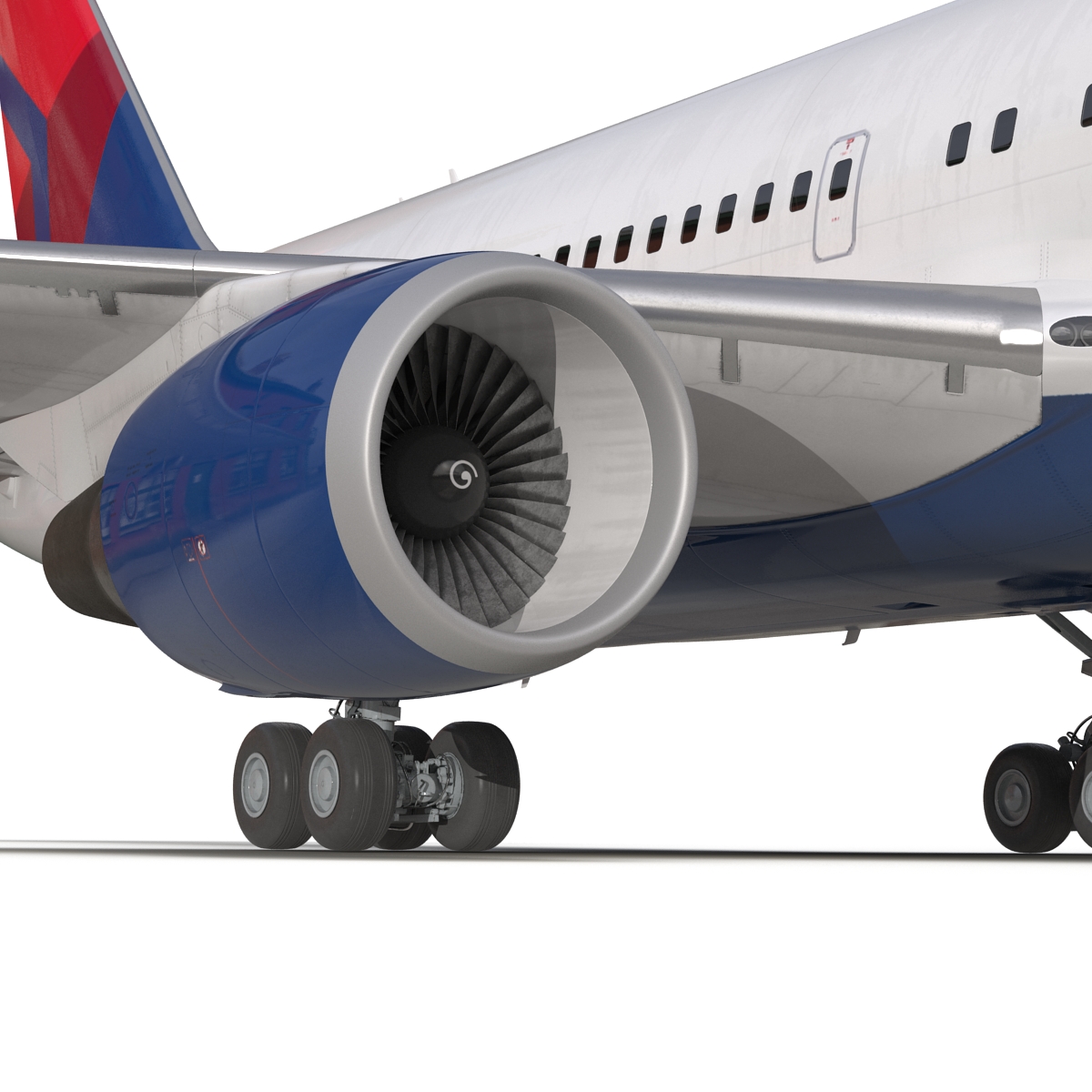 3D model Boeing 767-200 Delta Air Lines