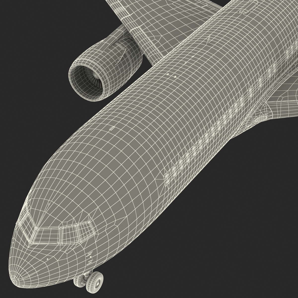 3D model Boeing 767-200 Delta Air Lines