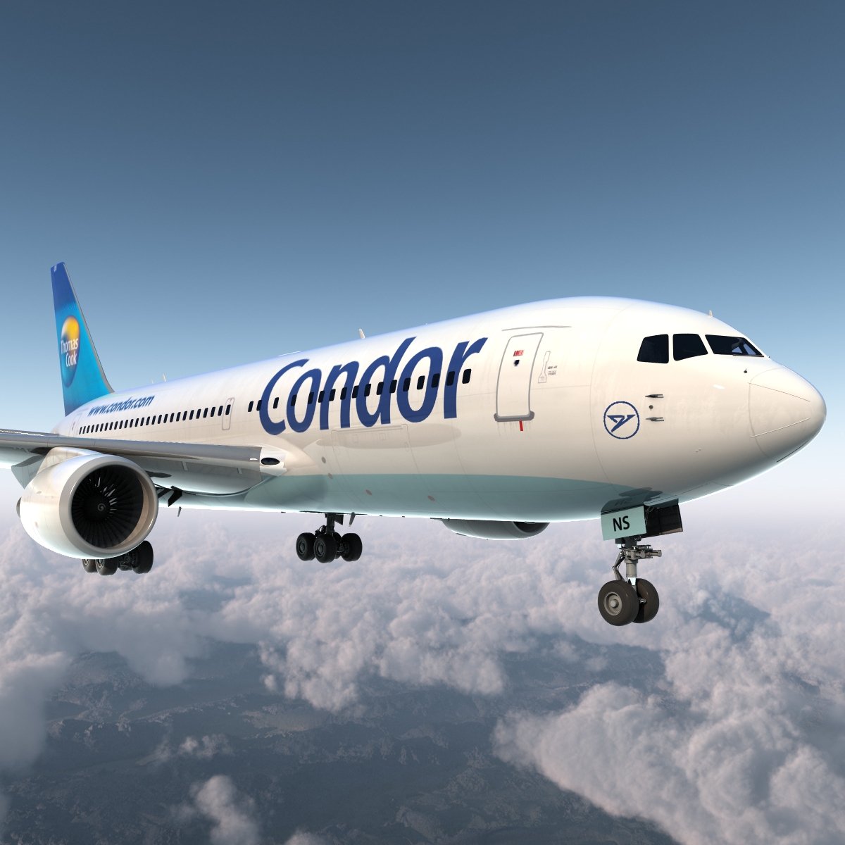 Boeing 767-200 Condor Flugdienst 3D