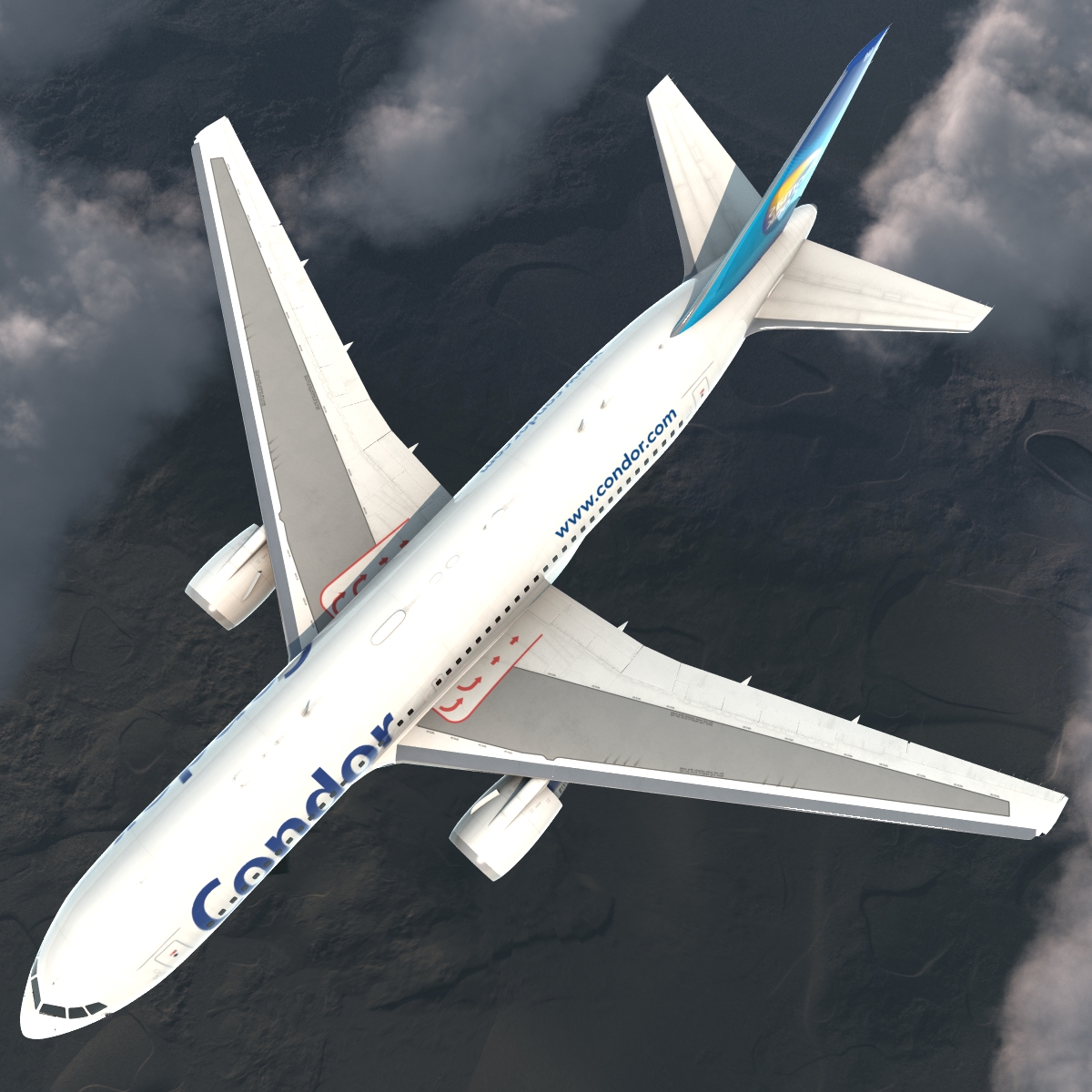 Boeing 767-200 Condor Flugdienst 3D