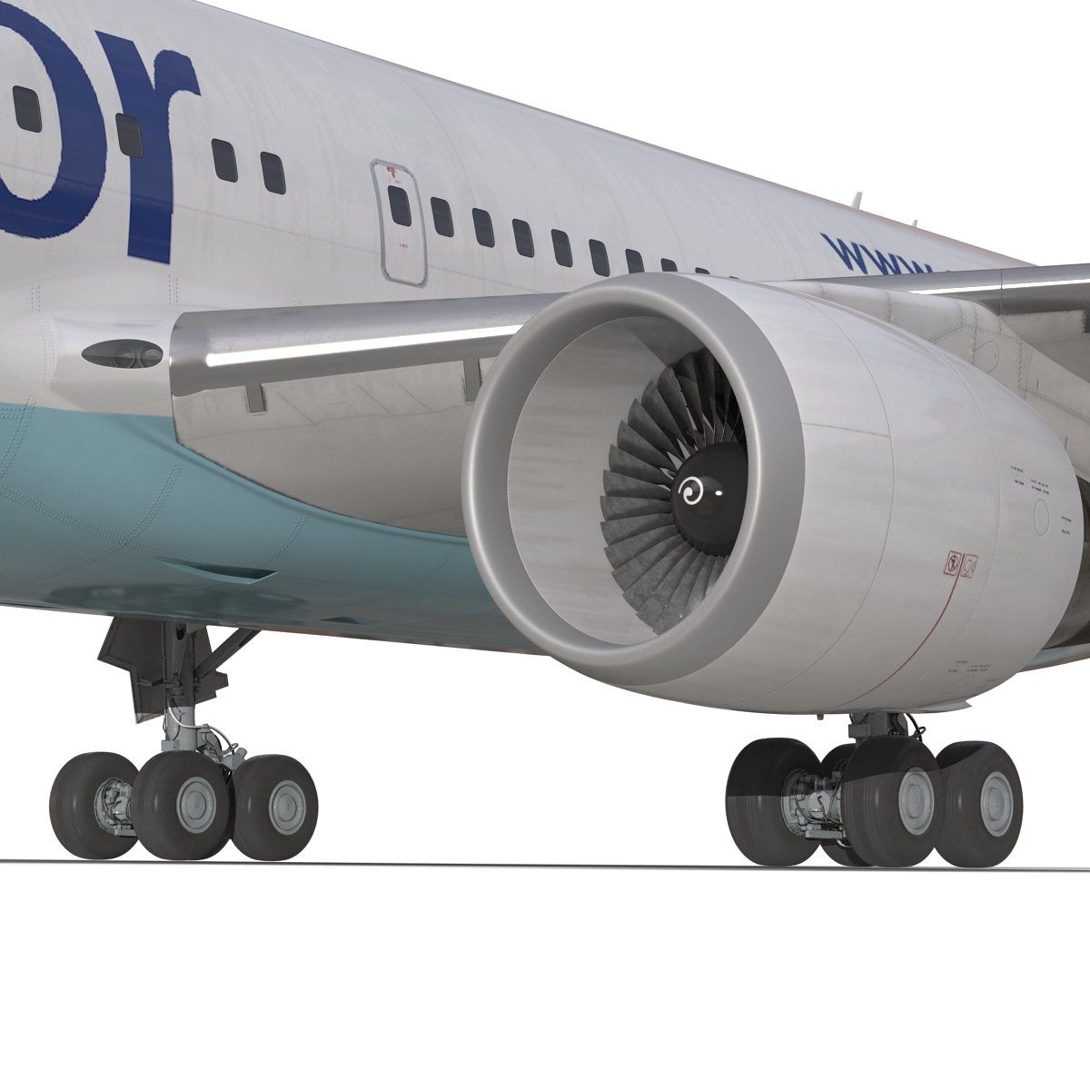 Boeing 767-200 Condor Flugdienst 3D