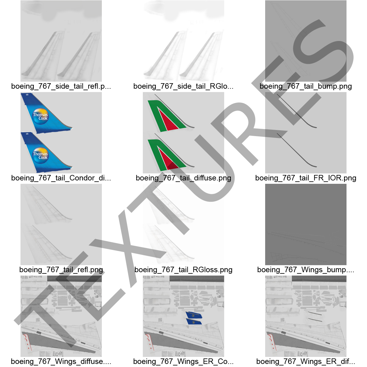 Boeing 767-200 Condor Flugdienst 3D