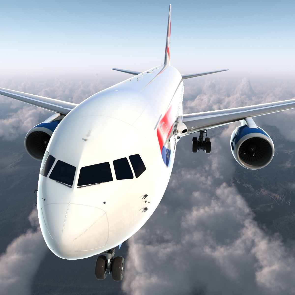 3D model Boeing 767-200 British Airways