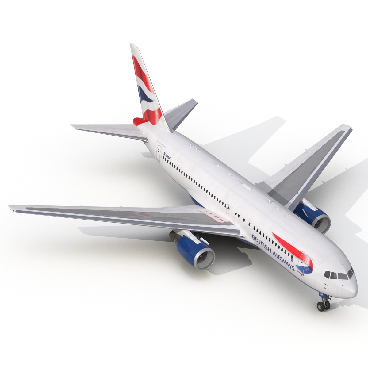 3D model Boeing 767-200 British Airways