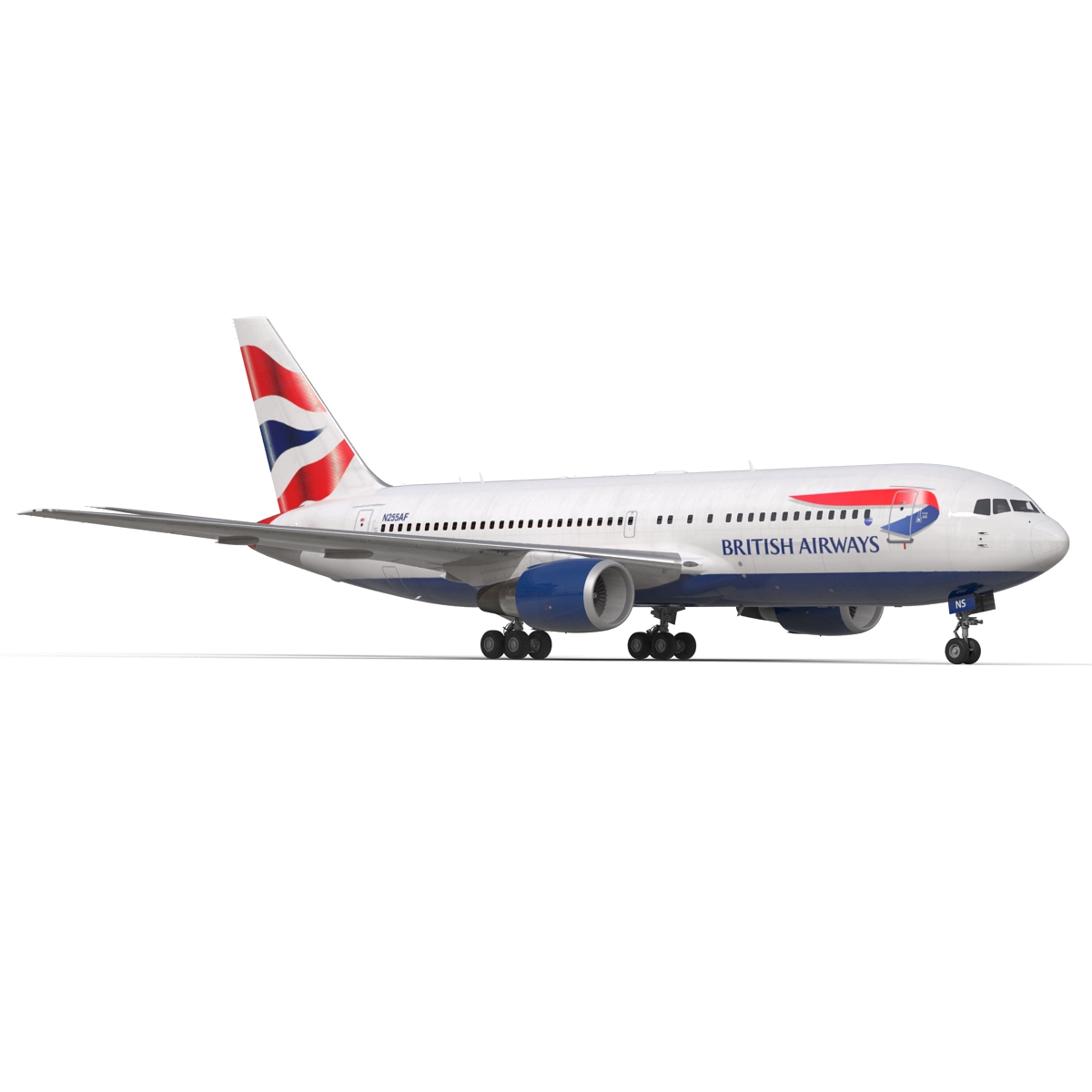 3D model Boeing 767-200 British Airways