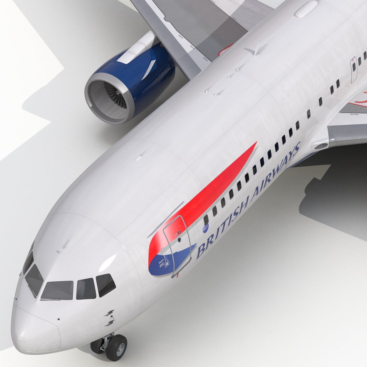 3D model Boeing 767-200 British Airways