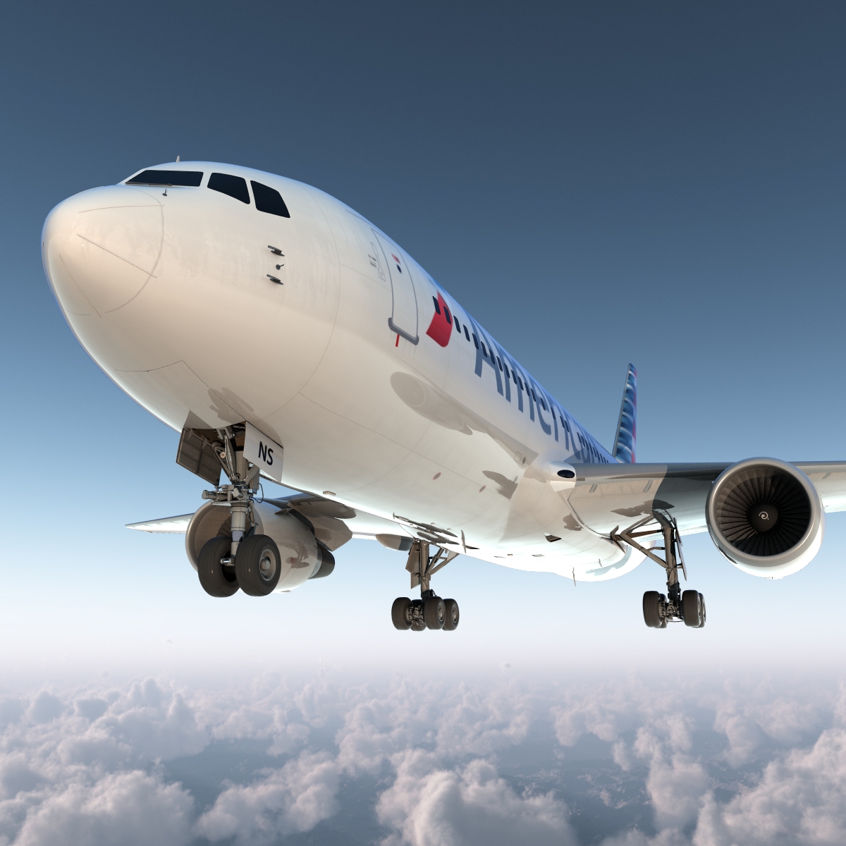 Boeing 767 200 American Airlines 3D