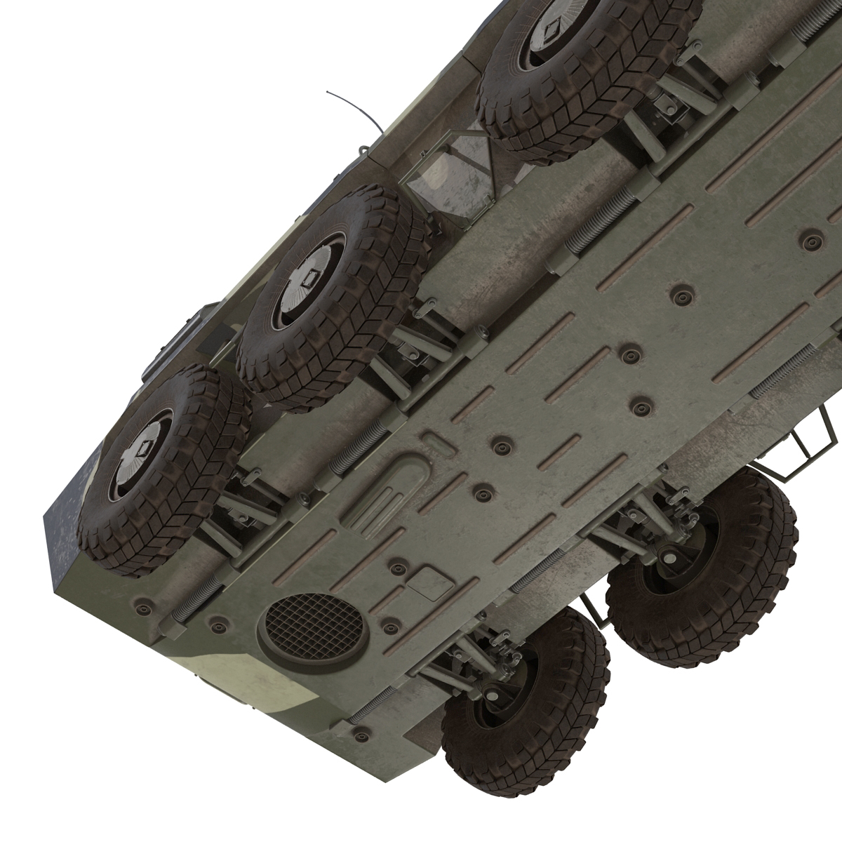 3D BTR 80 Rigged model