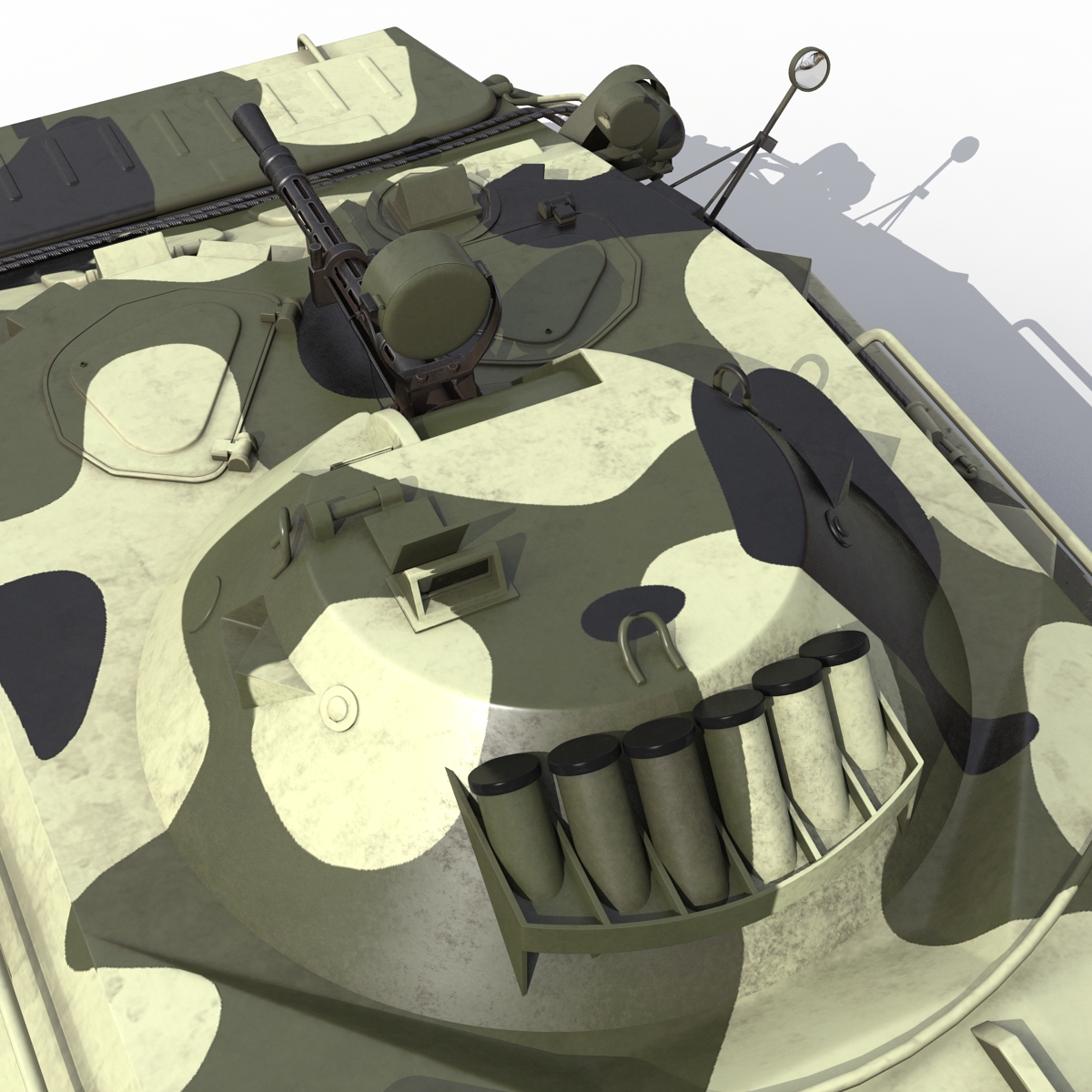 3D BTR 80 Rigged model