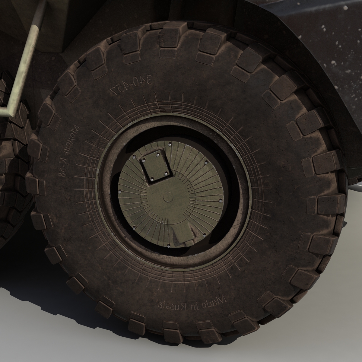 3D BTR 80 Rigged model