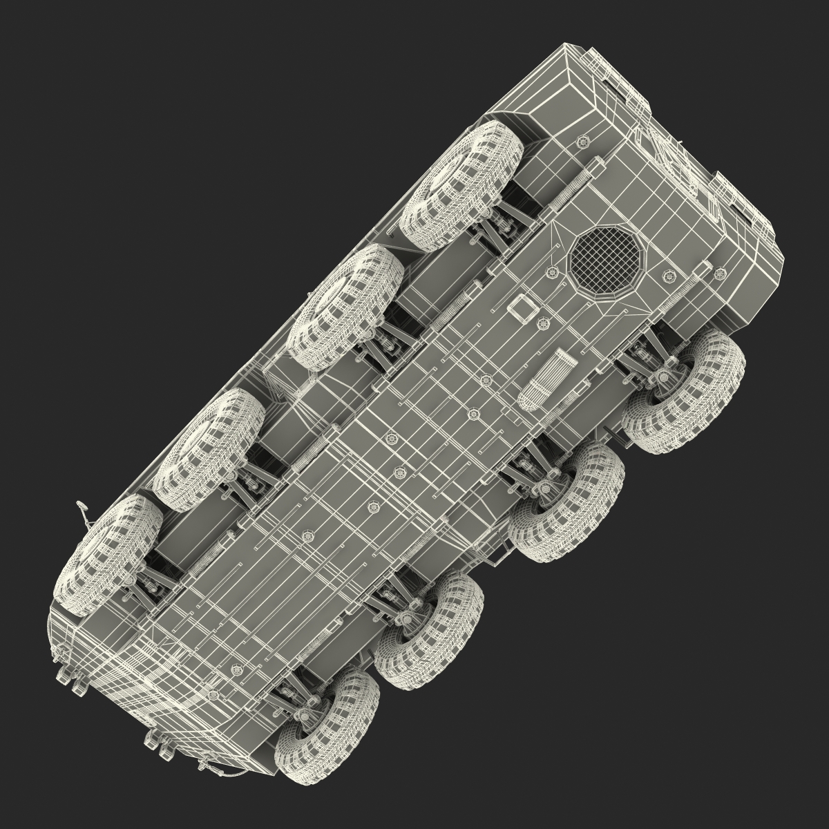 3D BTR 80 Rigged model