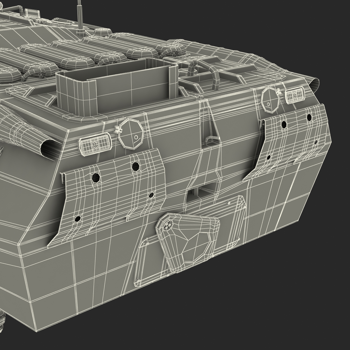 3D BTR 80 Rigged model