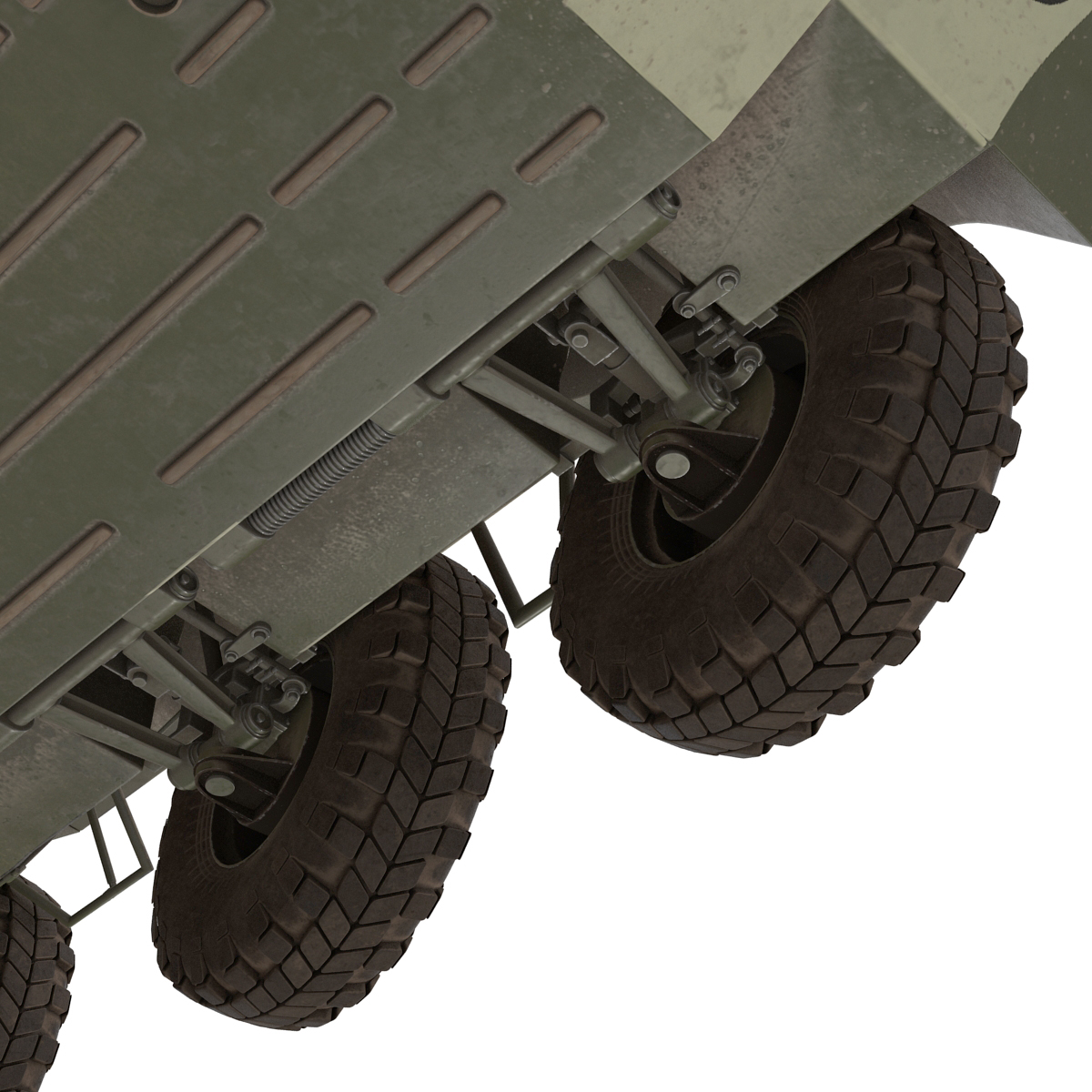 BTR 80A Rigged 3D model