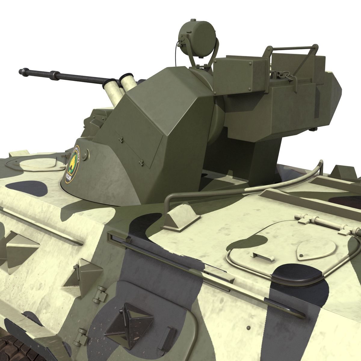 BTR 80A Rigged 3D model