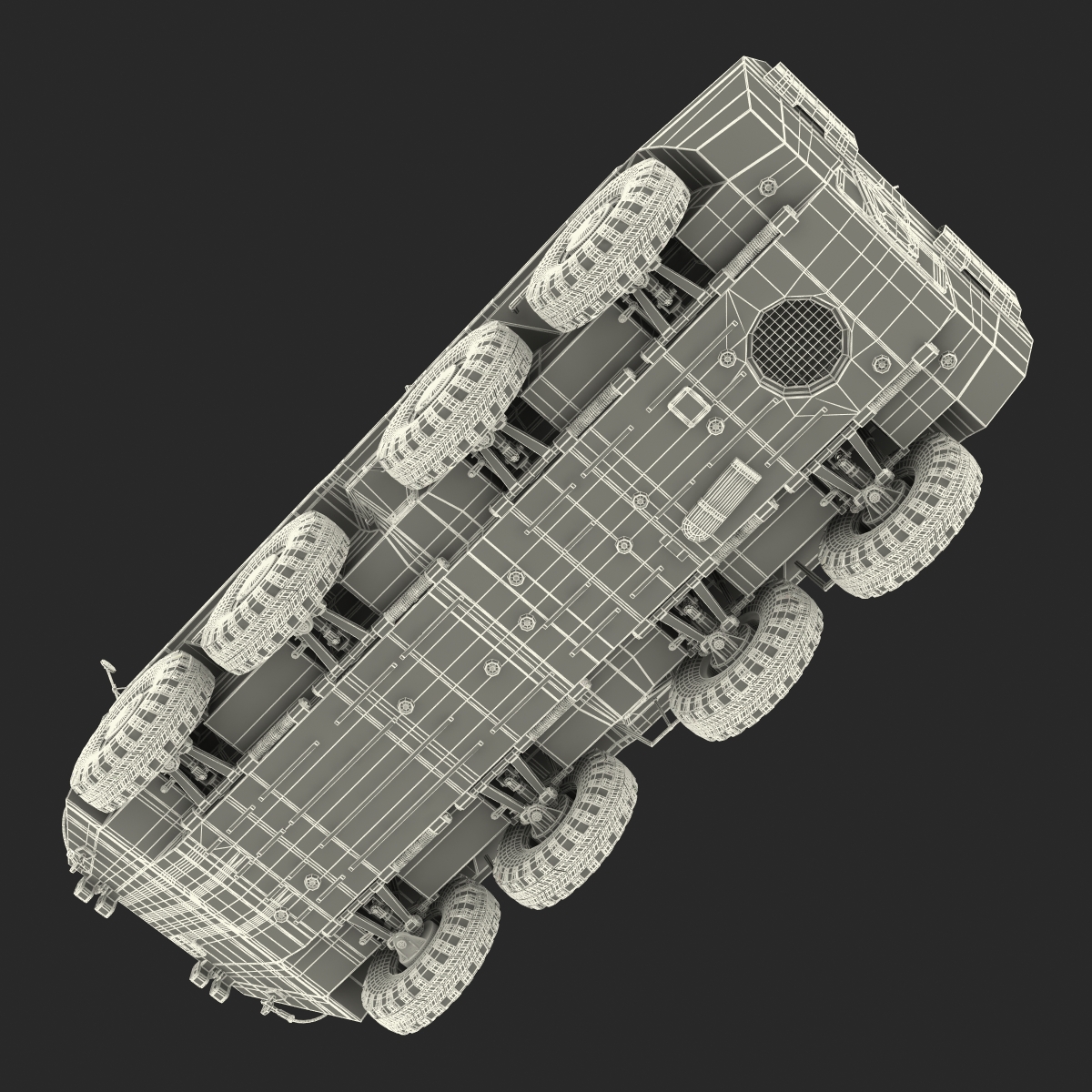 BTR 80A Rigged 3D model