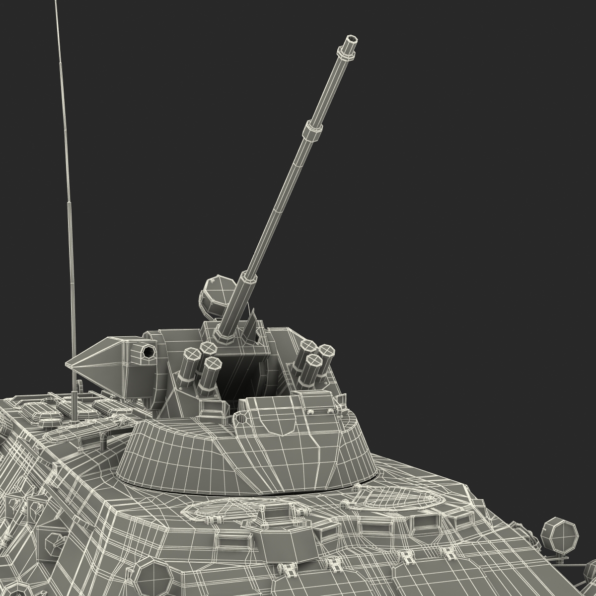 BTR 80A Rigged 3D model