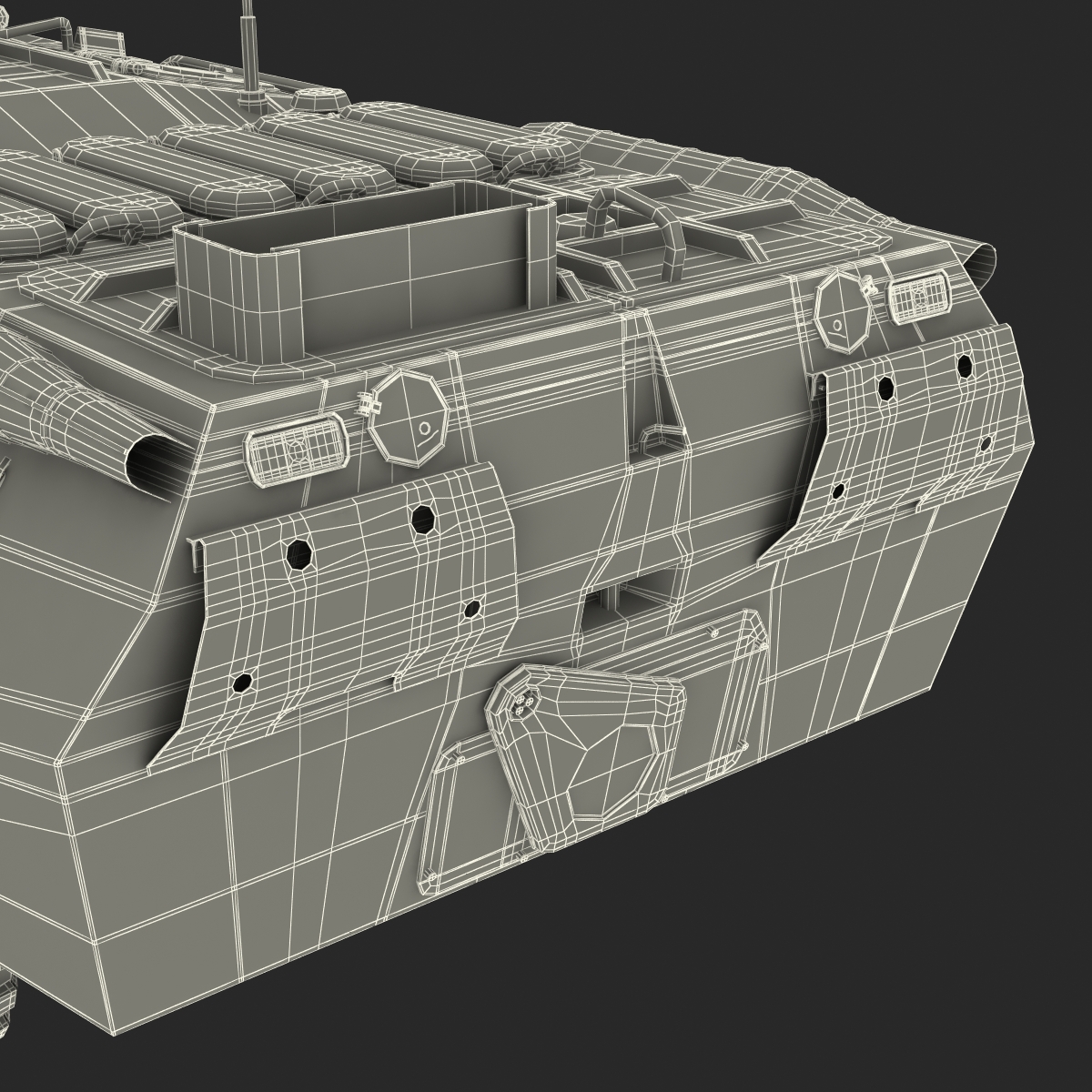 BTR 80A Rigged 3D model