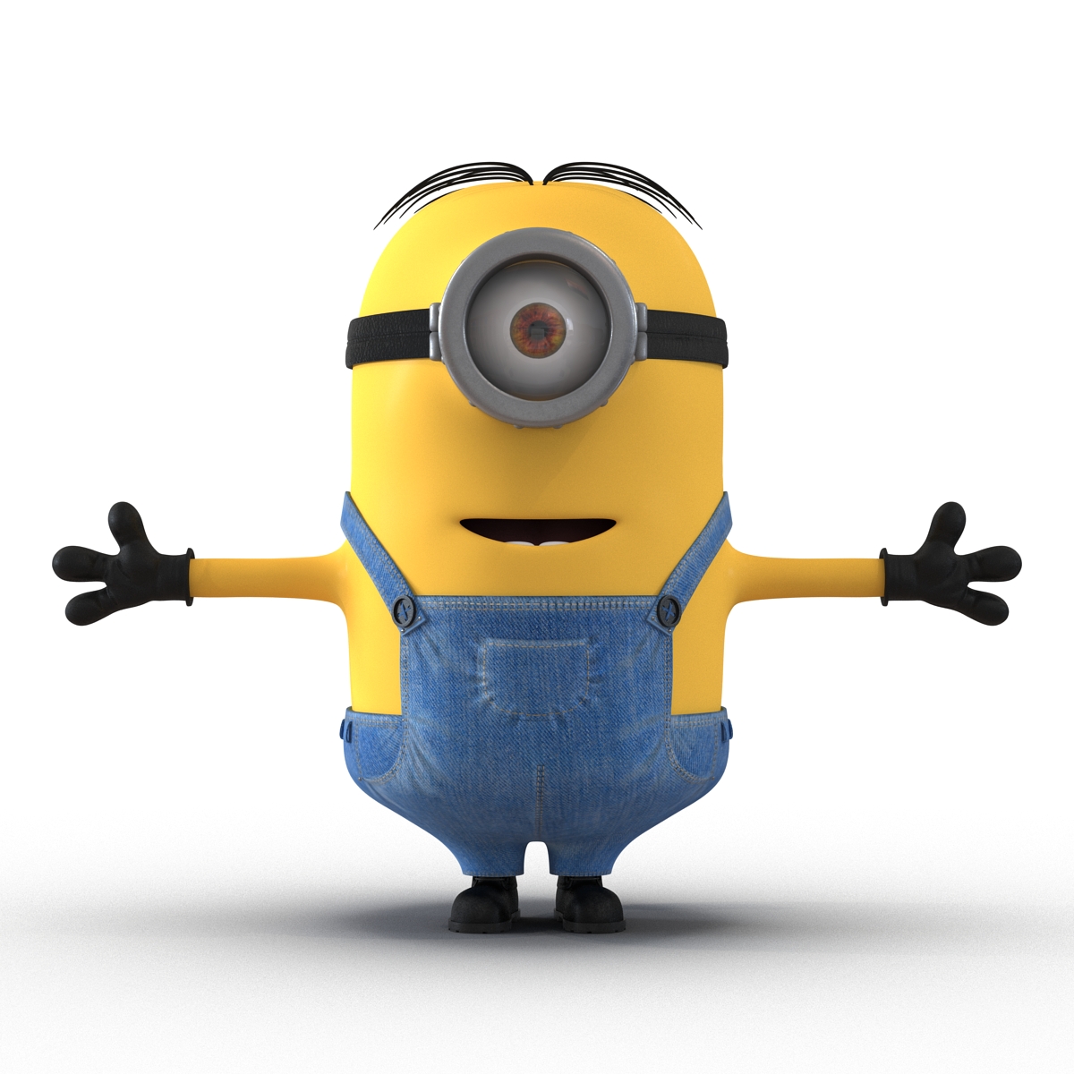 3D Short One Eyed Minion