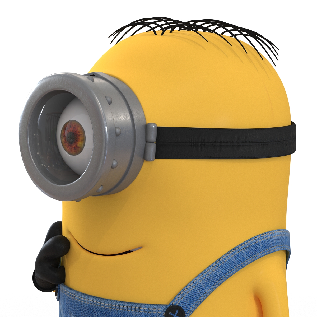 3D Short One Eyed Minion Pose 2 model