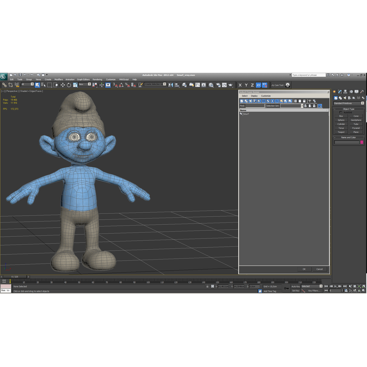 Smurf 3D model