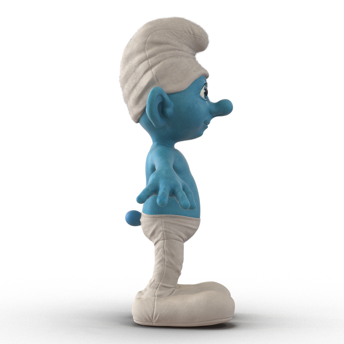 Smurf with Fur 3D model