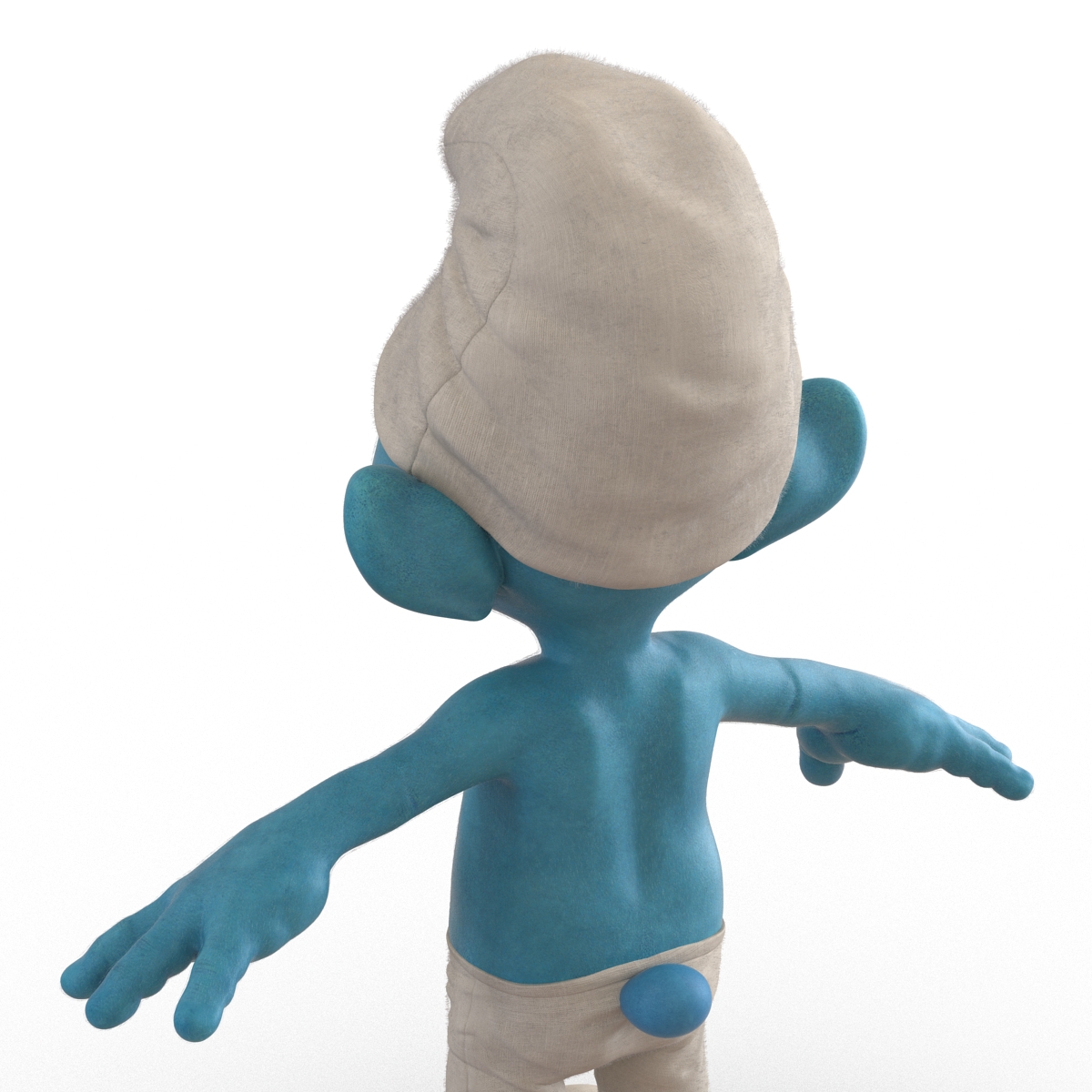 Smurf with Fur 3D model