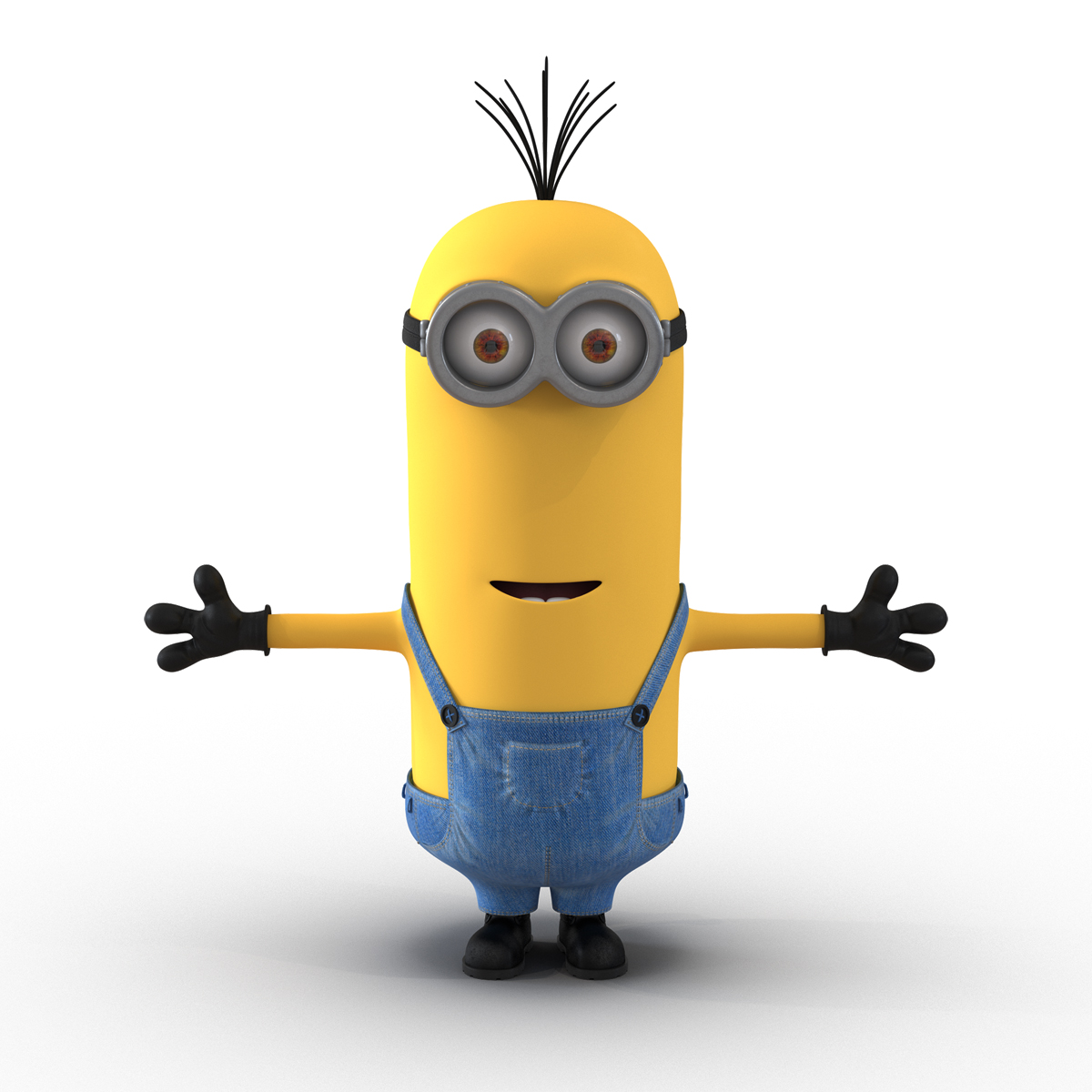 3D model Tall Two Eyed Minion