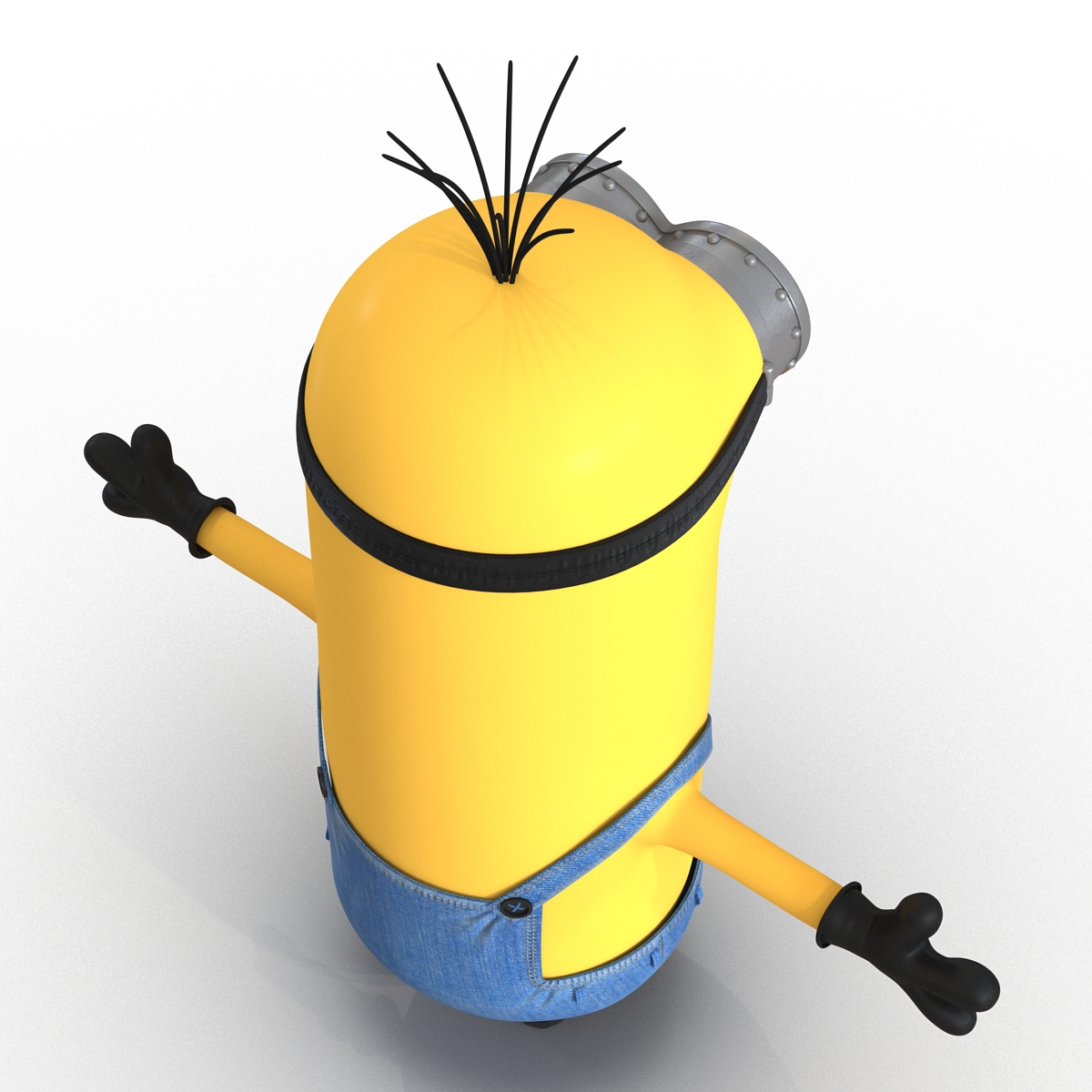 3D model Tall Two Eyed Minion