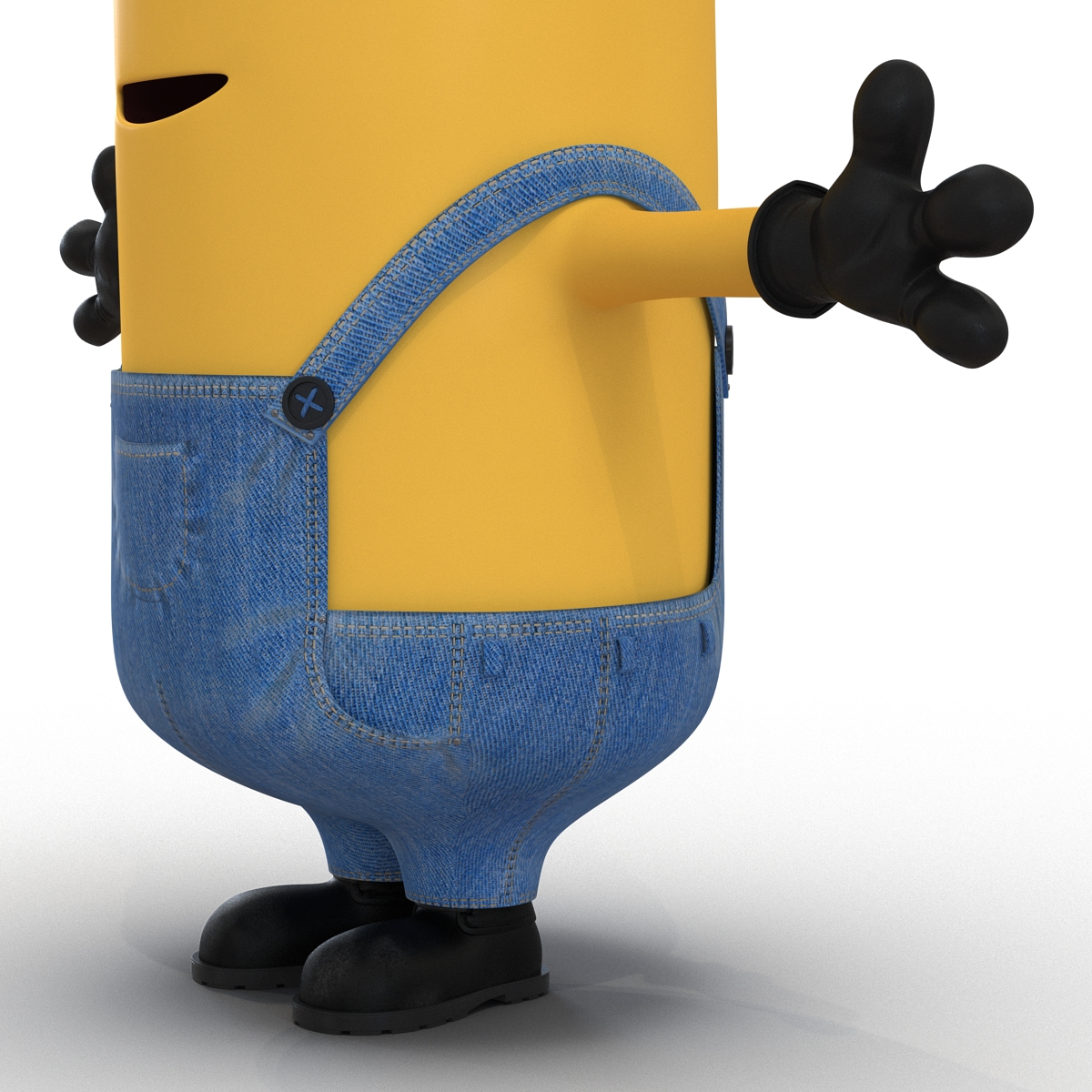 3D model Tall Two Eyed Minion