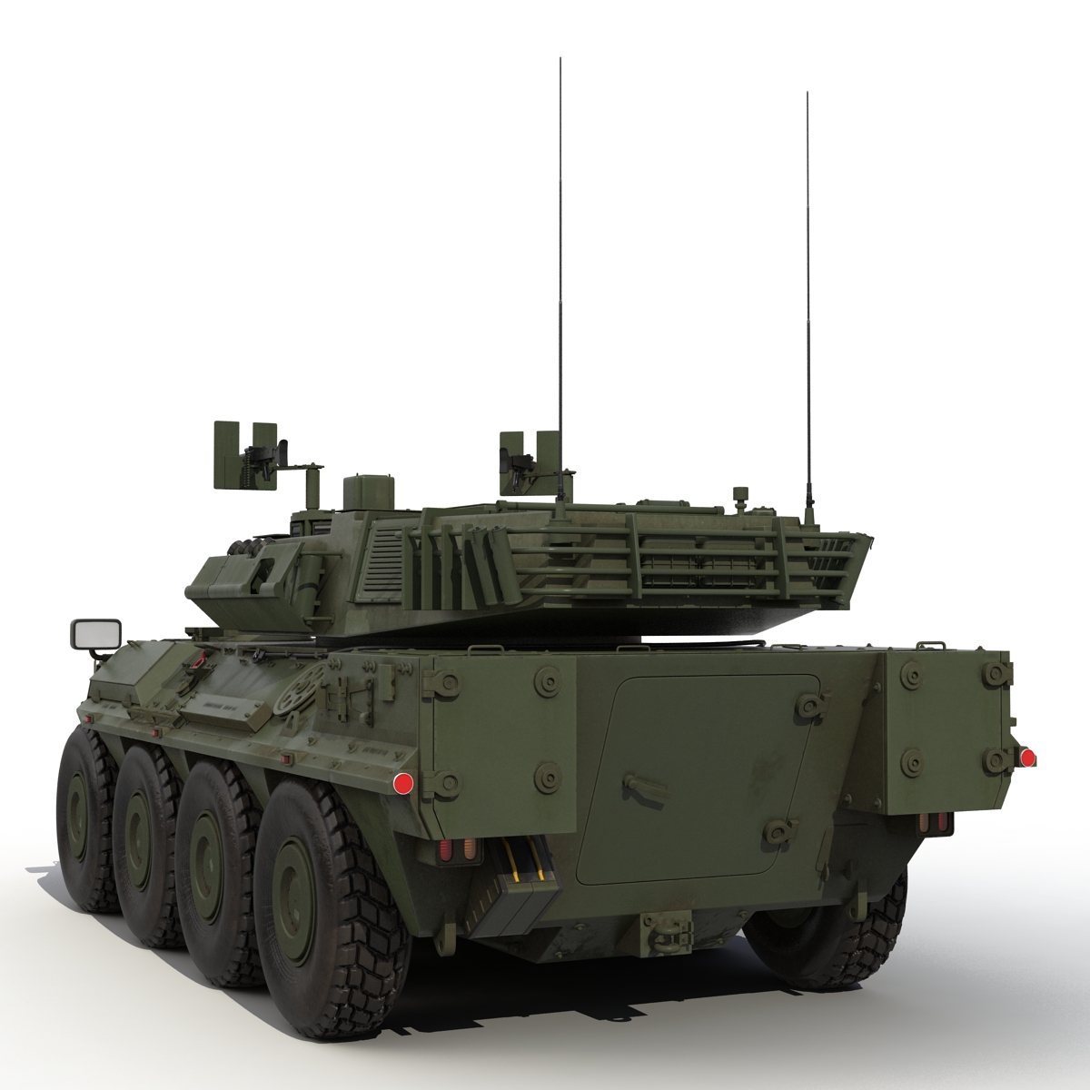 3D Wheeled Tank Destroyer B1 Centauro Rigged