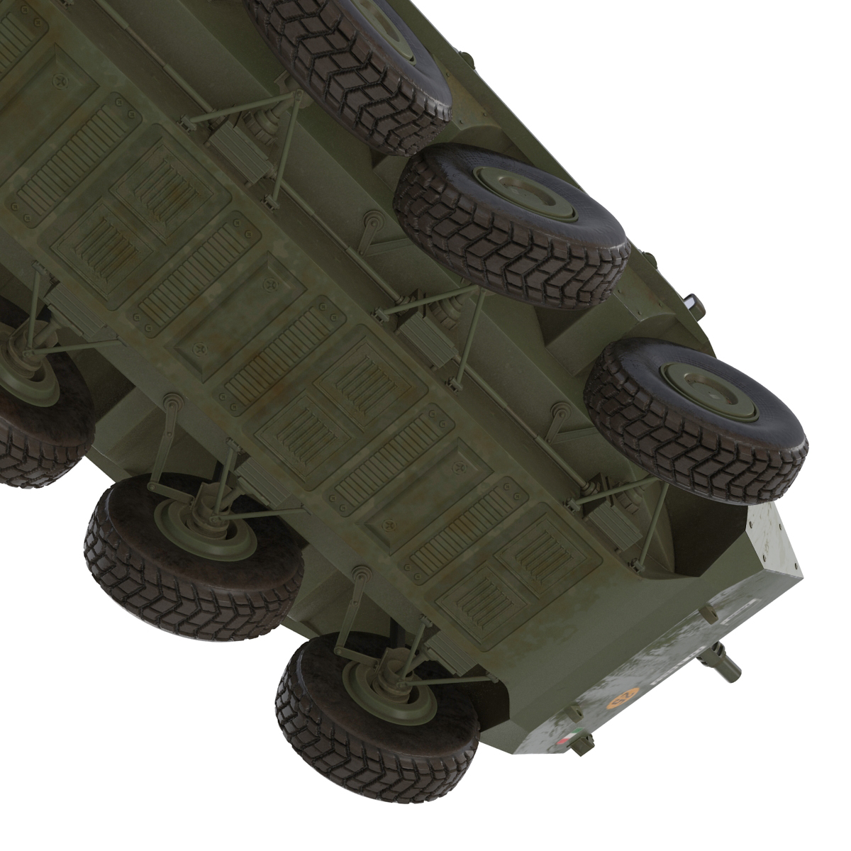 3D Wheeled Tank Destroyer B1 Centauro Rigged