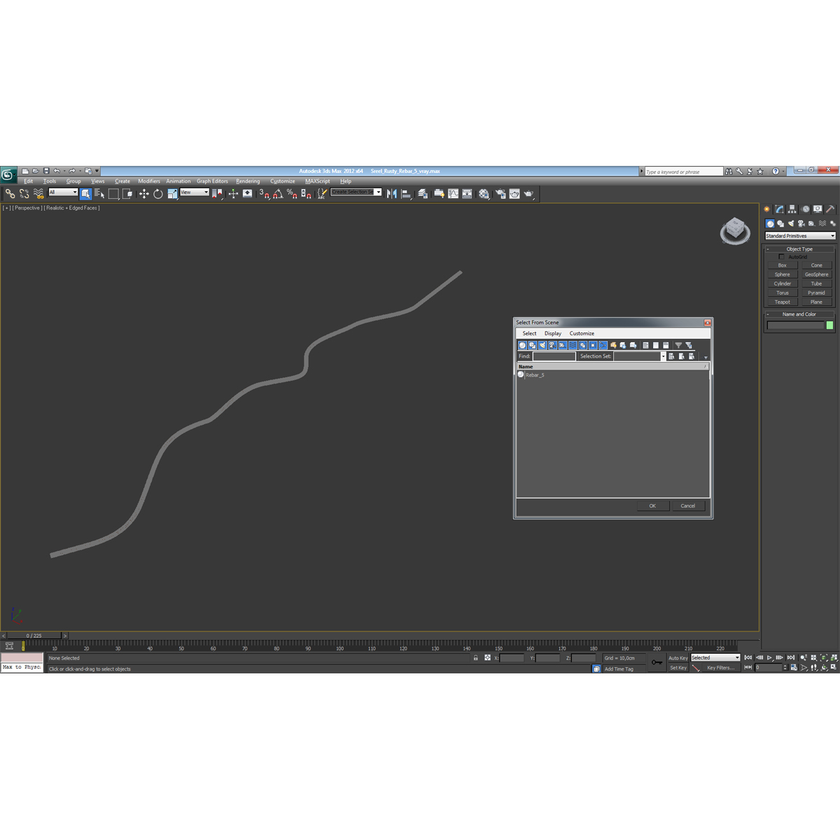 Sreel Rusty Rebar 5 3D model