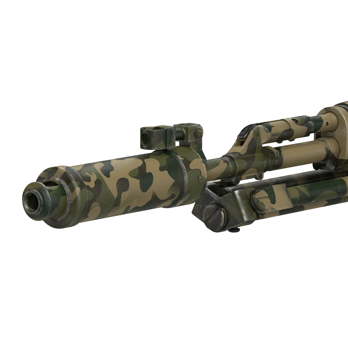 3D model Russian Sniper Rifle Dragunov SVU 2