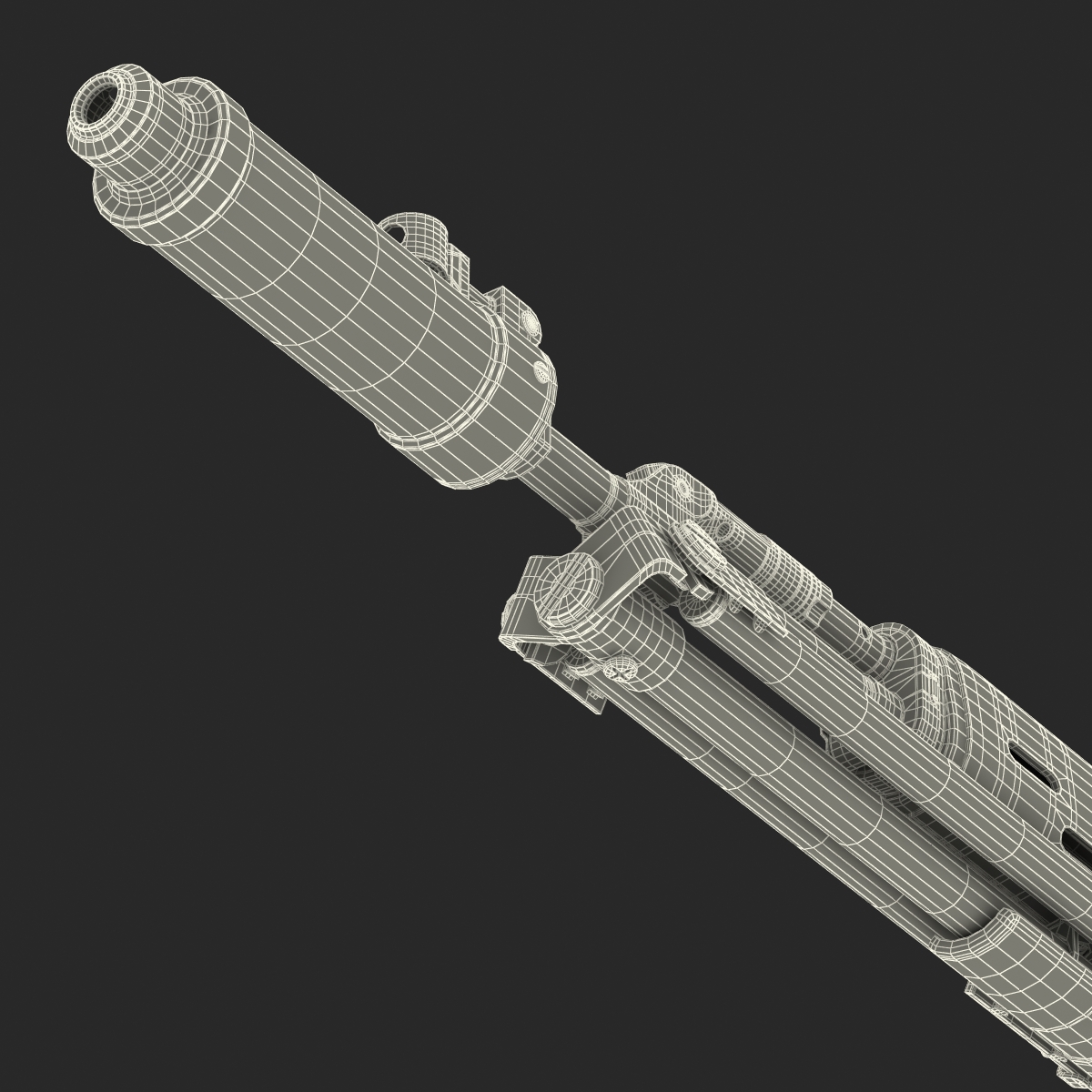 3D model Russian Sniper Rifle Dragunov SVU 2