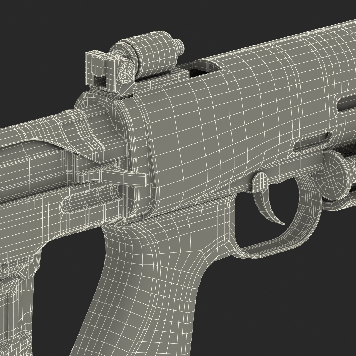 3D model Russian Sniper Rifle Dragunov SVU 2