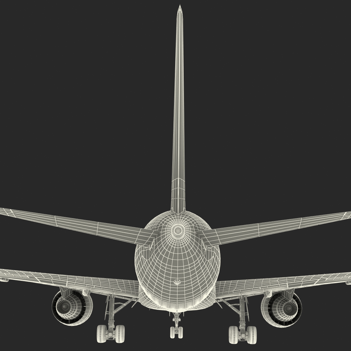 Boeing 767-200 Delta Air Lines Rigged 3D